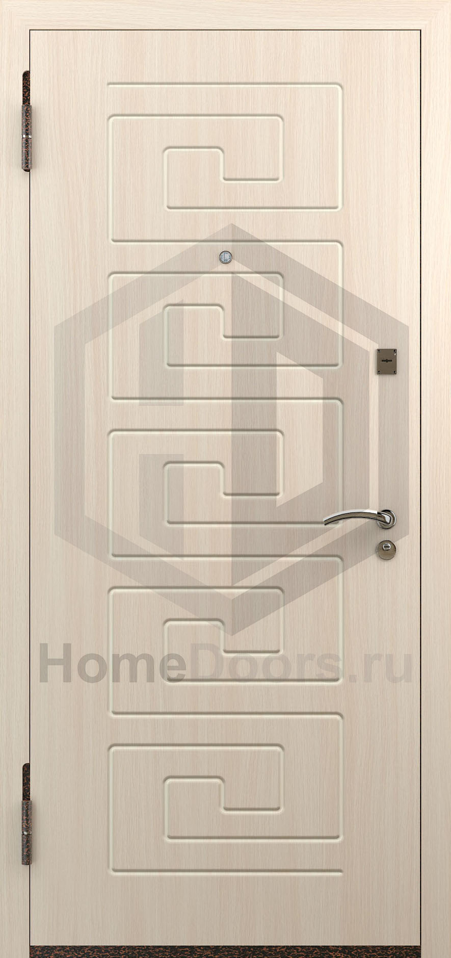 Входная дверь цвет белый дуб МДФ "Самуи" Норд М фото