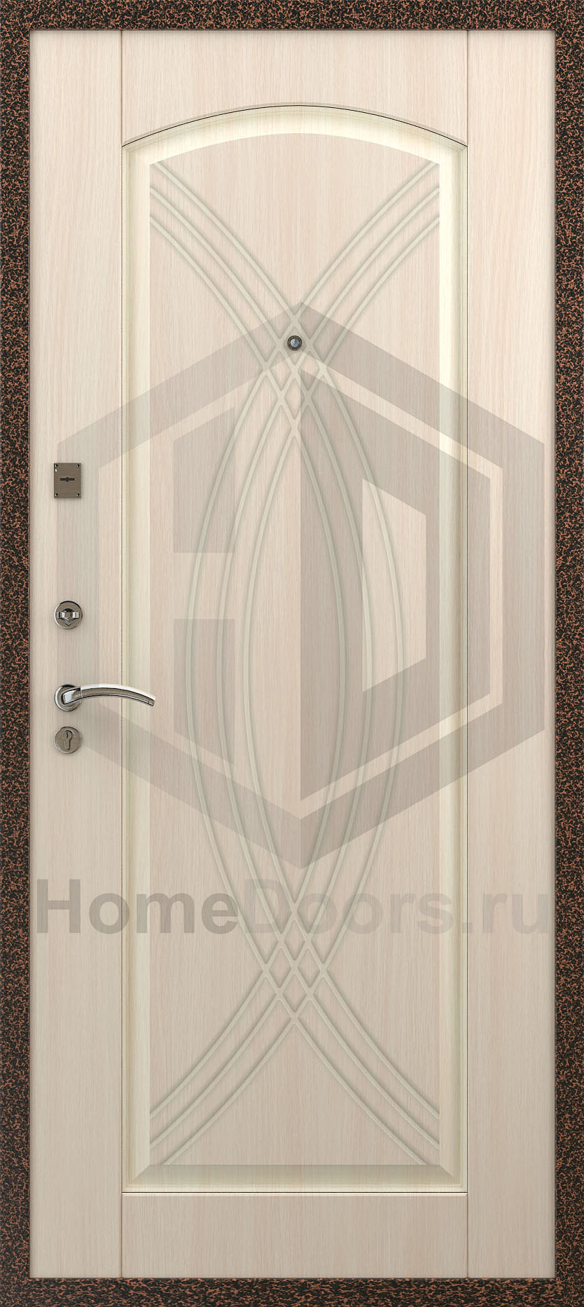Входная дверь цвет белый дуб "Влада" Норд фото