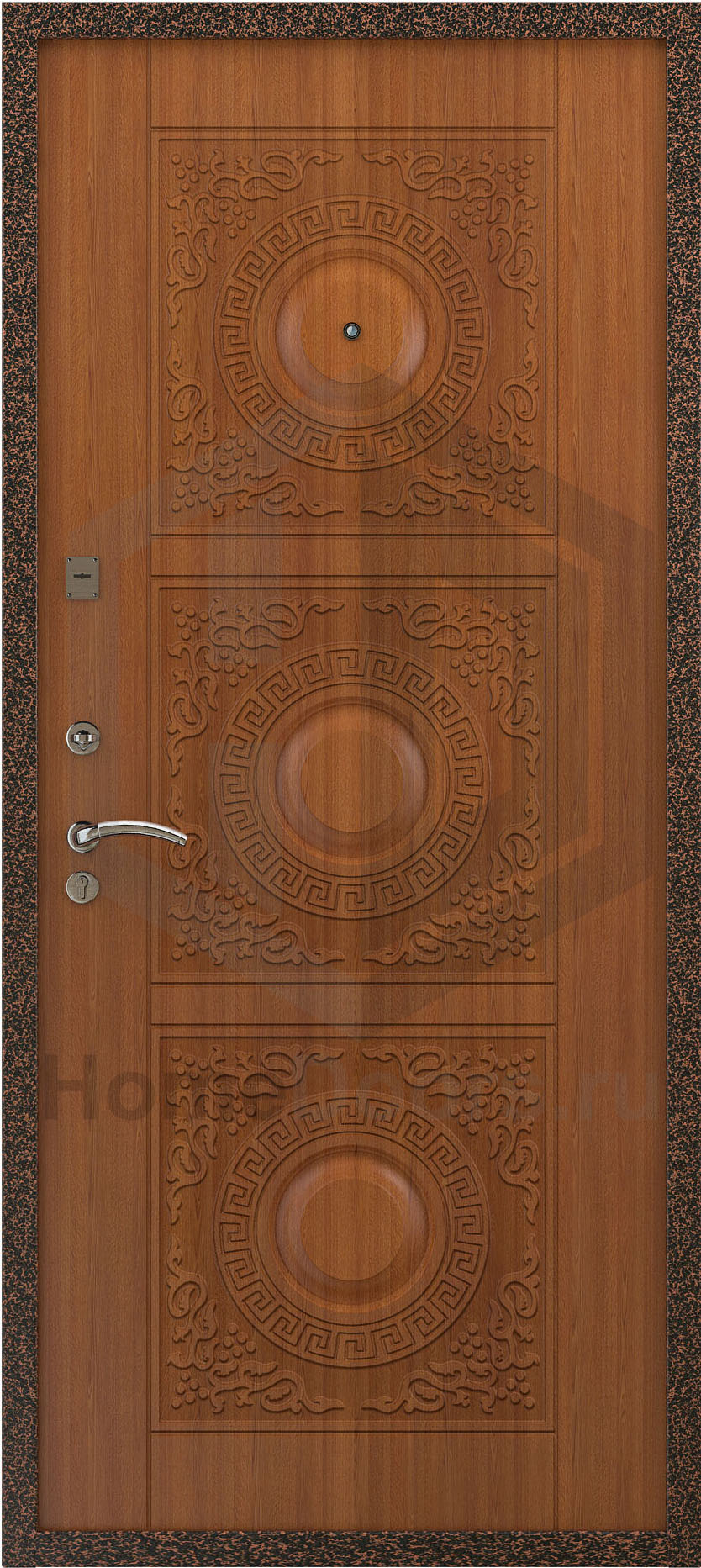 Входная утепленная дверь "Око" Норд фото