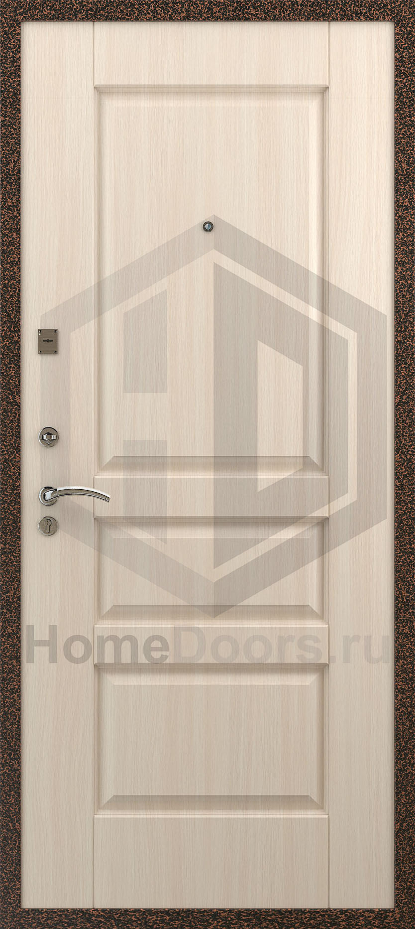 Входная дверь цвет белый дуб "Белла" Норд фото