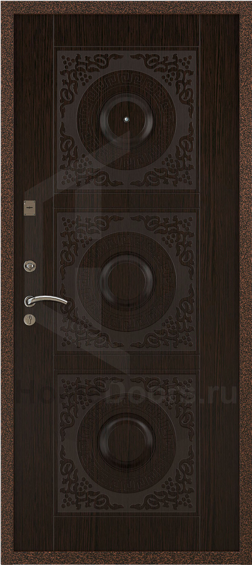 Входная утепленная дверь "Око" Норд фото