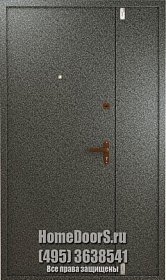 Двойная металлическая дверь с 2х сторон фото