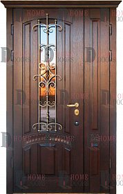 Уличная дверь со стеклом №31 фото