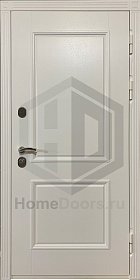 Однопольная противопожарная дверь с декором МДФ фото