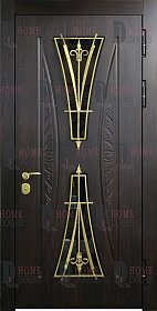 Уличная дверь со стеклом №35 фото