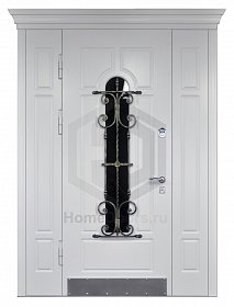 Входная дверь со стеклом № 18 фото