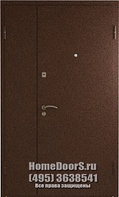 Двустворчатая металлическая дверь "Эдит ДВ" фото