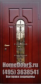 Уличная дверь со стеклом №12 фото