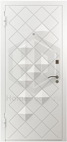 Белая входная дверь Риф RAL фото