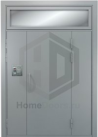 Подъездная дверь со стеклом и домофоном фото