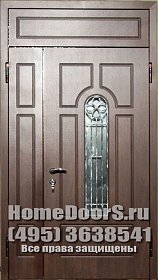 Уличная дверь со стеклом №16 фото