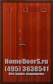 Двустворчатая металлическая дверь "Грета ДВ" фото