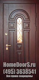 Уличная дверь со стеклом №40 фото