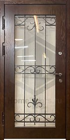 Входная дверь со стеклом № 21 фото