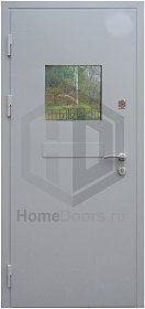 Дверь в кассу со стеклом фото