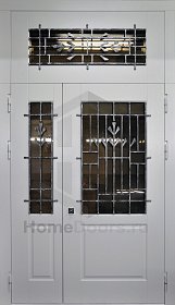 Входная дверь со стеклом № 30 фото