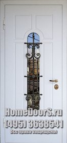 Уличная дверь со стеклом №3 фото