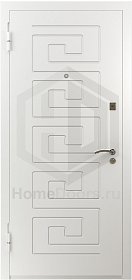 Белая входная дверь Самуи RAL фото