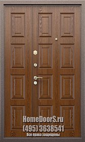 Двустворчатая металлическая дверь "Эдит ДВ" фото