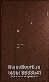 Двустворчатая металлическая дверь "Адель ДВ" фото