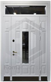 Входная дверь со стеклом № 31 фото