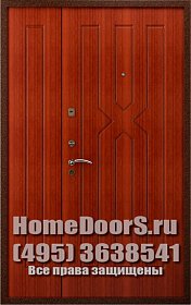 Двустворчатая металлическая дверь "Аврора ДВ" фото