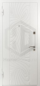 Белая входная дверь Сахара RAL фото