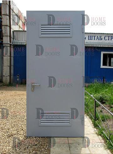 Железная белая дверь