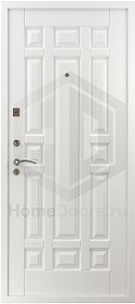 Белая входная дверь Бурбон RAL фото