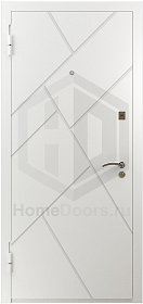 Белая входная дверь Сити RAL фото