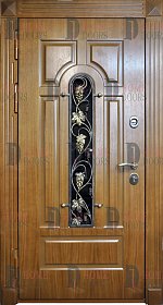 Уличная дверь со стеклом №38 фото